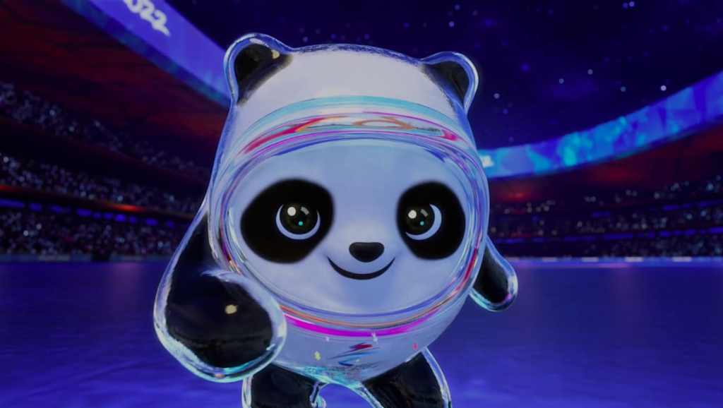 the olympic mascot, a panda